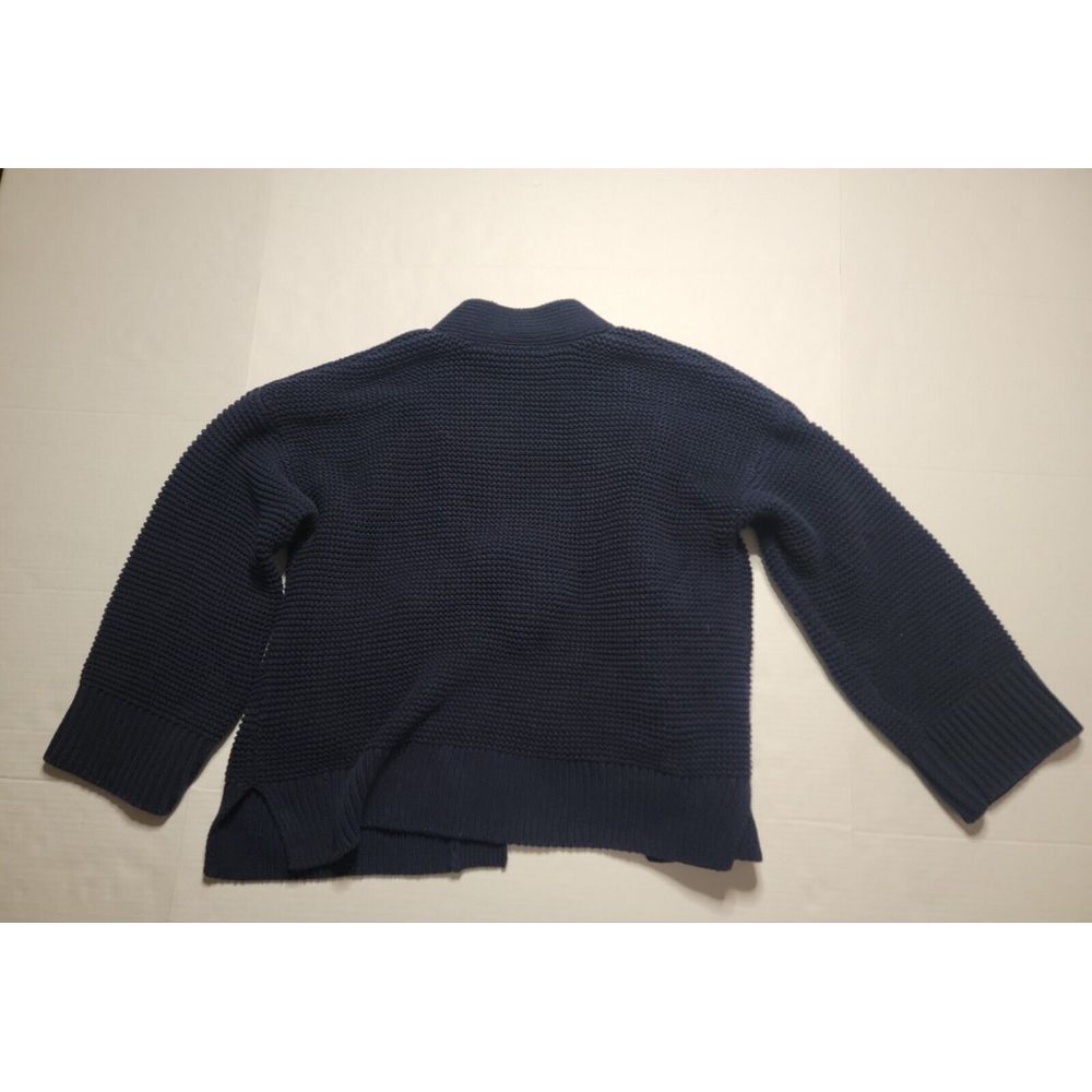 Madewell Half Robe woman's size S Navy Blue Tie Up - Picture 7 of 7